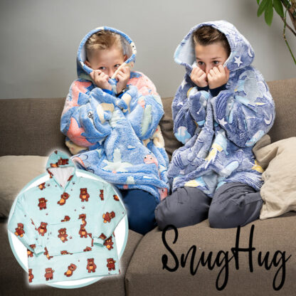 Kuscheldecke mit Ärmeln für Kinder SnugHug