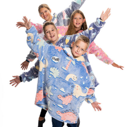 Kuscheldecke mit Ärmeln für Kinder SnugHug