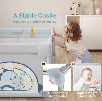 PlayFort™ Aktivitätslaufstall für Kinder - 180 x 150 cm