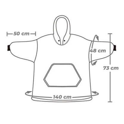 Kuscheldecke mit Ärmeln für Kinder SnugHug-middle