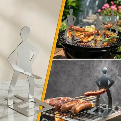 GrillBoyz™ забавни държачи за барбекю наденички – комплект от 3 броя