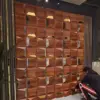 Reflectiva™ 3D PVC огледален стенен панел 50 x 50 см - 8 броя