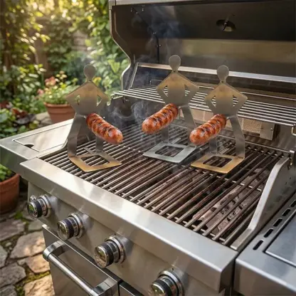 GrillBoyz™ забавни държачи за барбекю наденички – комплект от 3 броя
