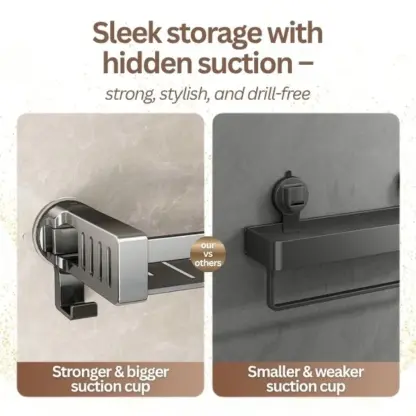 LotionShelf™ стойка за душ с вендуза за лосион