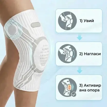 Athlexa™ компресионни наколенки с регулируемо копче – комплект от 2 броя
