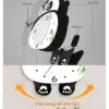 PandaTime™ светещ стенен часовник с танцуваща панда