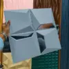 Reflectiva™ 3D PVC огледален стенен панел 50 x 50 см - 8 броя