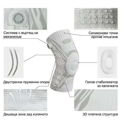 Athlexa™ компресионни наколенки с регулируемо копче – комплект от 2 броя-middle