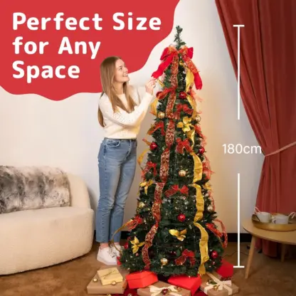 MerryPine™ сгъваема украсена коледна елха-middle