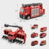FireFighterz™ пожарна кола с пожарникарски екип и водна пръскачка-middle