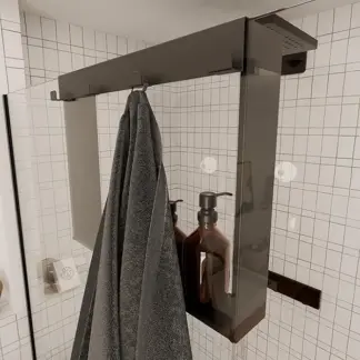 FrameRack™ závěsná sprchová polička s háčky