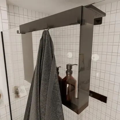 FrameRack™ závěsná sprchová polička s háčky