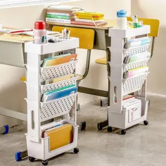 BookCart™ pětiúrovňová pojízdná knihovna
