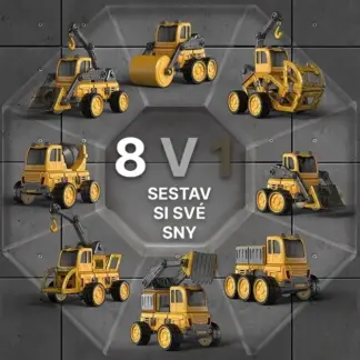 MagnaFleet™ stavebnice magnetických destiček 8 v 1