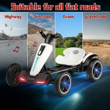 SuperKart™ dětský elektrický skládací go-kart