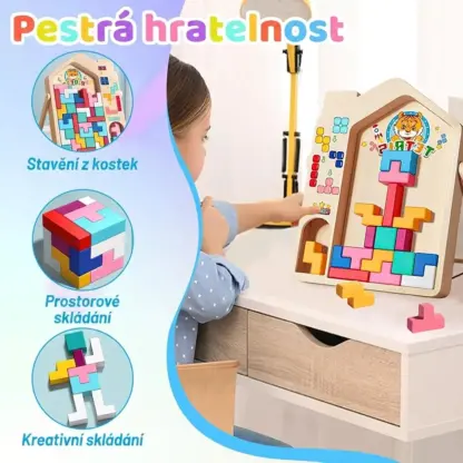 Dětská dřevěná bloková hra TetriWood™