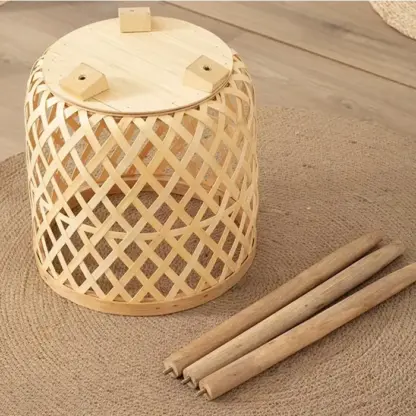 RattanBloom™ stojanové ratanové květináče