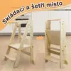 BabyTower™ dřevěná nastavitelné učící věž