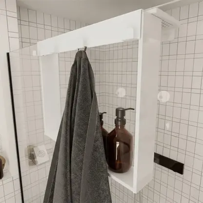 FrameRack™ závěsná sprchová polička s háčky
