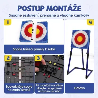 AimStrike™ házecí hra sekerami a šurikeny pro děti