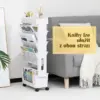 BookCart™ pětiúrovňová pojízdná knihovna