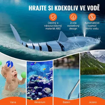 JawHunter™ dálkově ovládaná hračka žraloka bílého