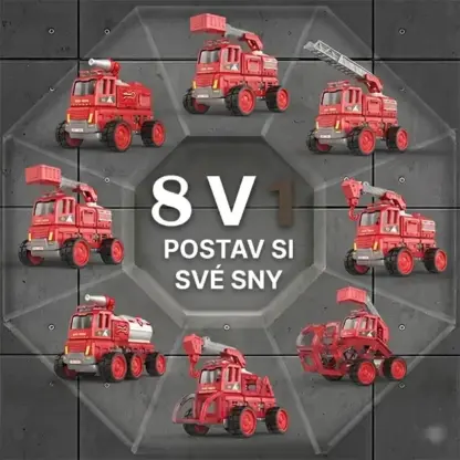 MagnaFleet™ stavebnice magnetických destiček 8 v 1