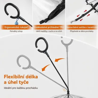 PawBrella™ nastavitelný deštník na vodítku pro psy