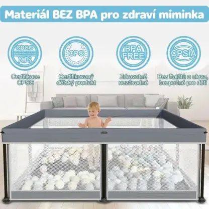 NestPlay™ skládací dětská ohrádka (127 x 127 cm)
