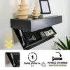 FloatShelf™ nástěnná police s tajnou přihrádkou (53 x 17,5 x 5 cm)