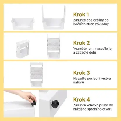BookCart™ pětiúrovňová pojízdná knihovna
