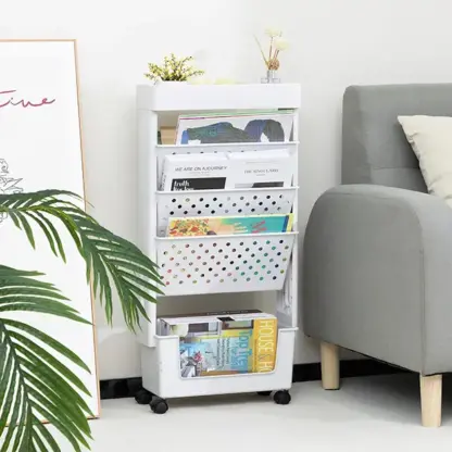 BookCart™ pětiúrovňová pojízdná knihovna