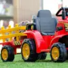 FarmRider™ dětský elektrický traktor s přívěsem
