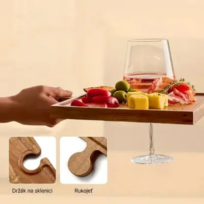 PuzzleTray™ dřevěná sada servírovacích podnosů na puzzle