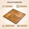 PuzzleTray™ dřevěná sada servírovacích podnosů na puzzle-middle