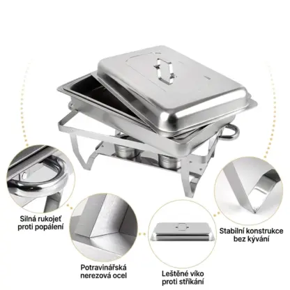 BuffetPro™ dvoukomorový ohřívací podnos-middle