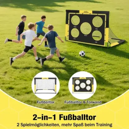 SoccerShot™ Kinderfußballtor mit Zielwand