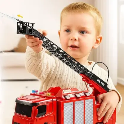 FireFighterz™ Feuerwehrauto mit Feuerwehrteam und Wassersprinkler