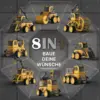 MagnaFleet™ 8-in-1 Magnetfliesen-Bausatz