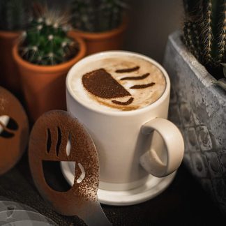 Dekorative Cappuccino-Schablonen SchiumaWow