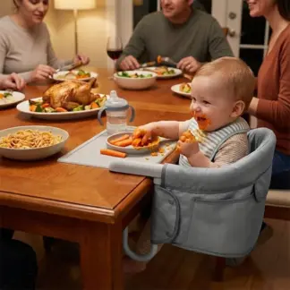 ClipMunch™ klappbarer Hochstuhl für Babys mit Tablett