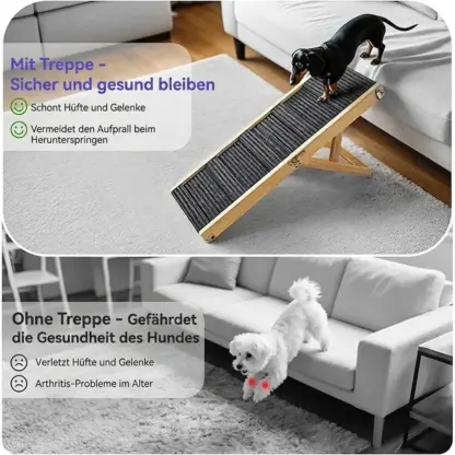 PawClimb™ zusammenklappbare verstellbare Hunderampe