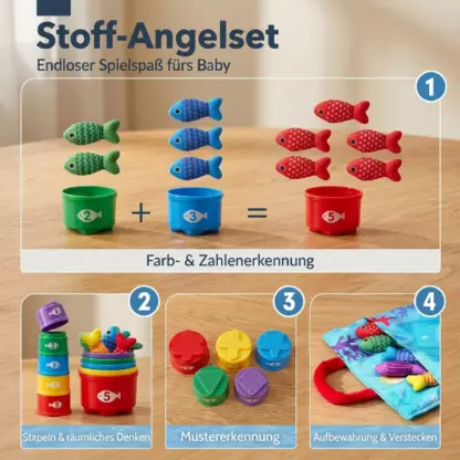 HookaPlay™ Montessori Angel- und Sortierspiel für Kleinkinder