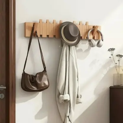 PianoRack™ Holzkleiderständer in Klavier-Tasten-Design