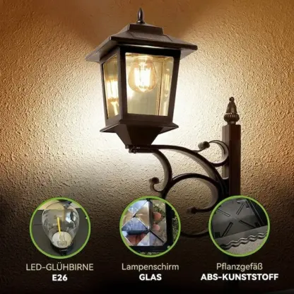 BloomLamp™ Blumentopf mit solarbetriebener Laterne