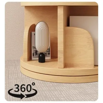 SpinTower™ mehrstöckiges drehbares Holzregal