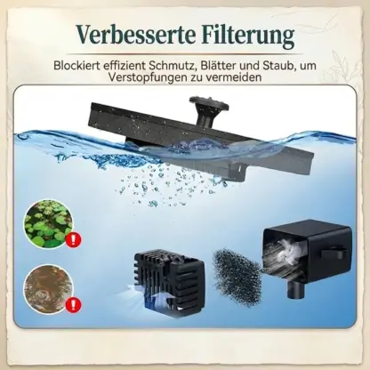 SunStream™ Solar-Wasserspringbrunnen