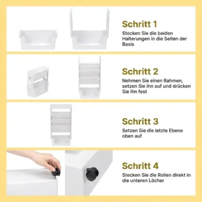 BookCart™ Fahrbares 5-stöckiges Bücherregal