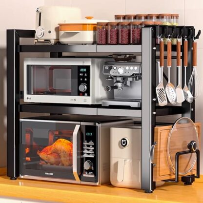 MagicRackPro™ 3-stufiges, ausziehbares Mikrowellenregal