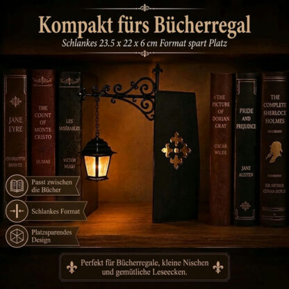 ShelfWisp™ Bücherregal-Geisterlaterne – 2 Stk.